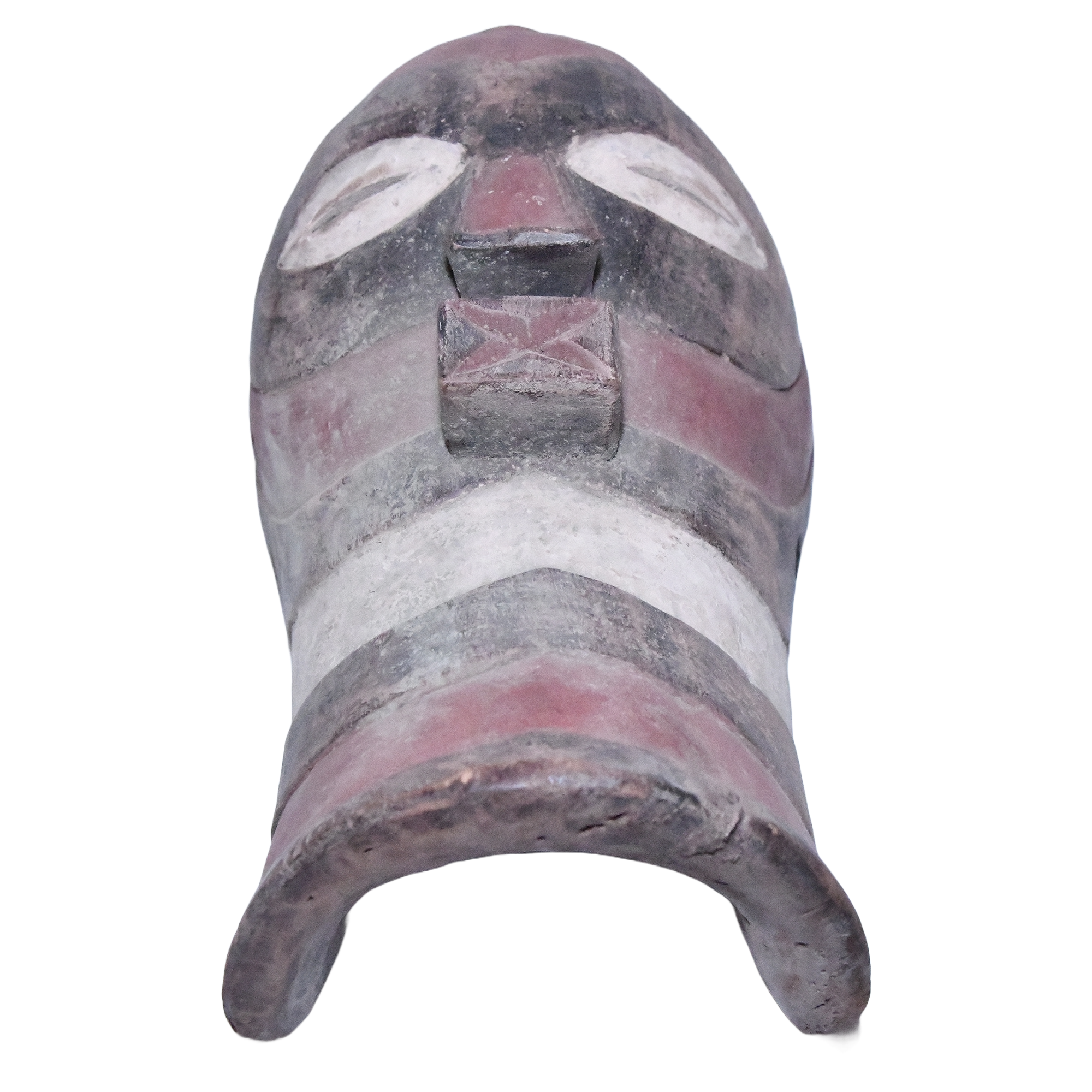 Songye Kifwebe mask, a wooden mask with a stylized human face, often used in ceremonies and rituals.