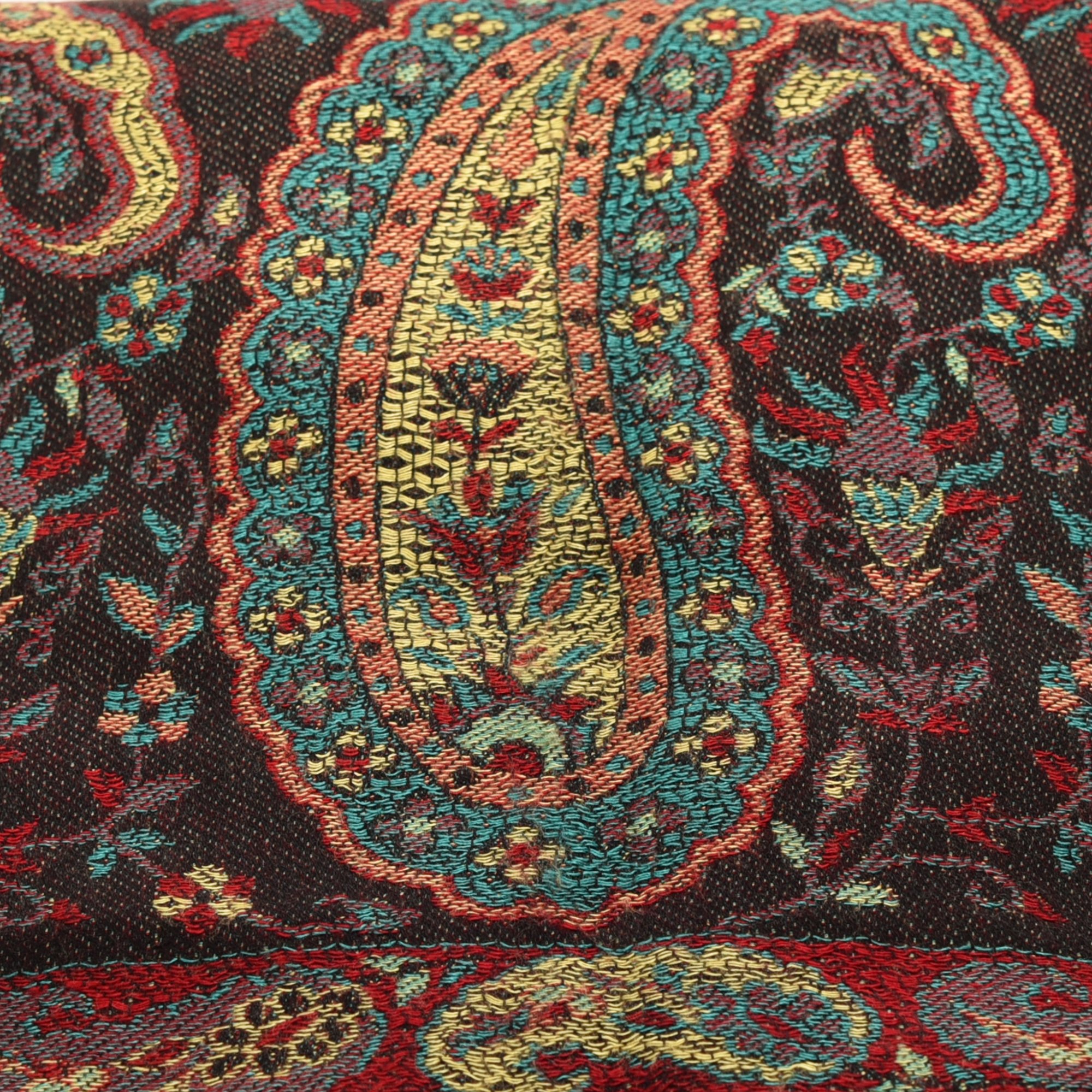 Varanasi handwoven cotton silk blend shawl