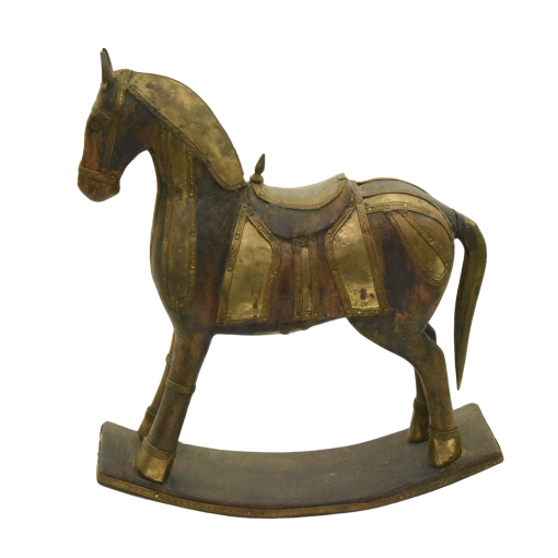 Rajasthani wooden Marwari horse looking west.png