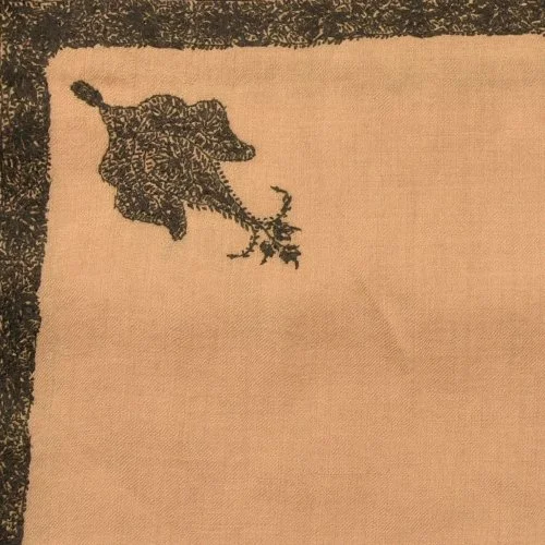 Kashmir brown with black embrioded border shawl close up.jpg