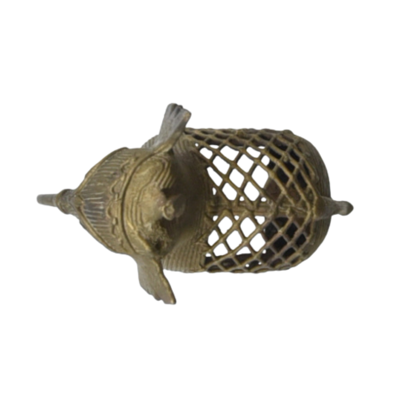 Dhokra hand cast brass elephant