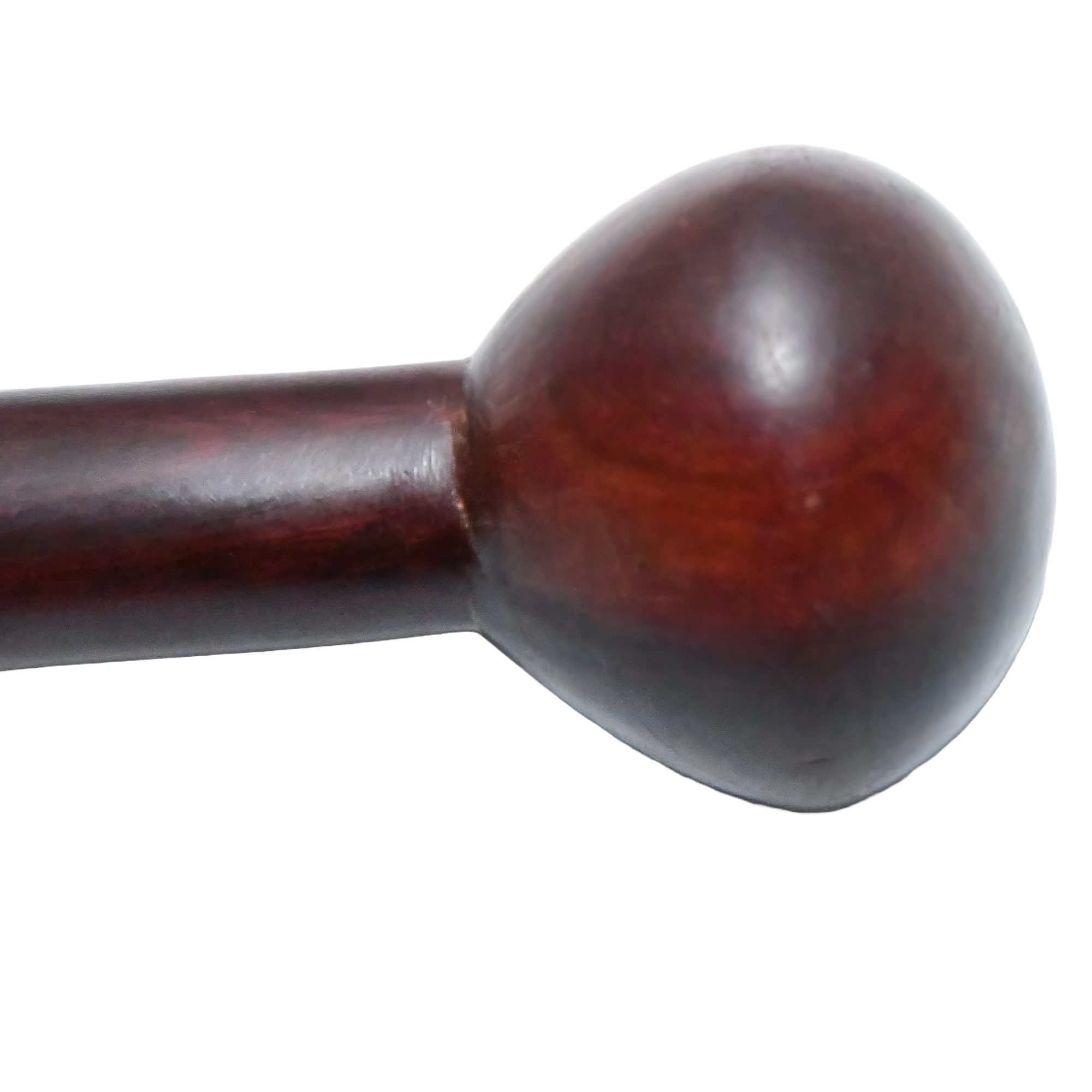 Zulu knobkerrie, a traditional wooden club with a carved knob at one end