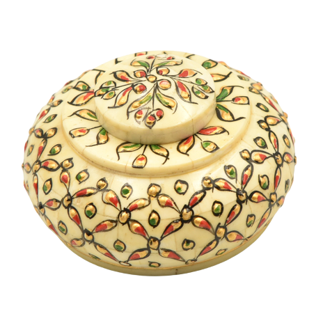 Camel bone antique opium pot