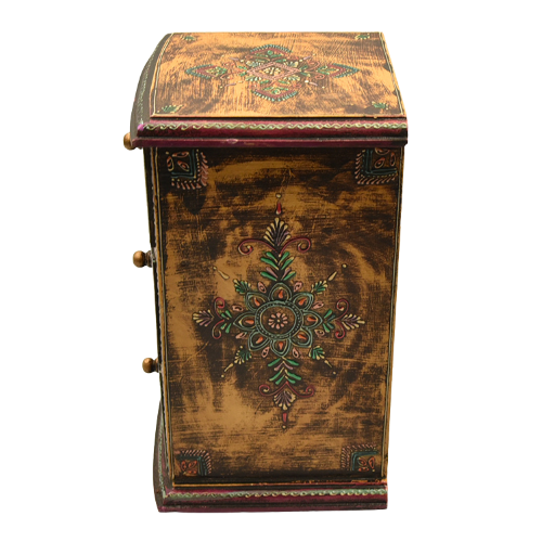 Hand painted three drawer Rajasthan chest