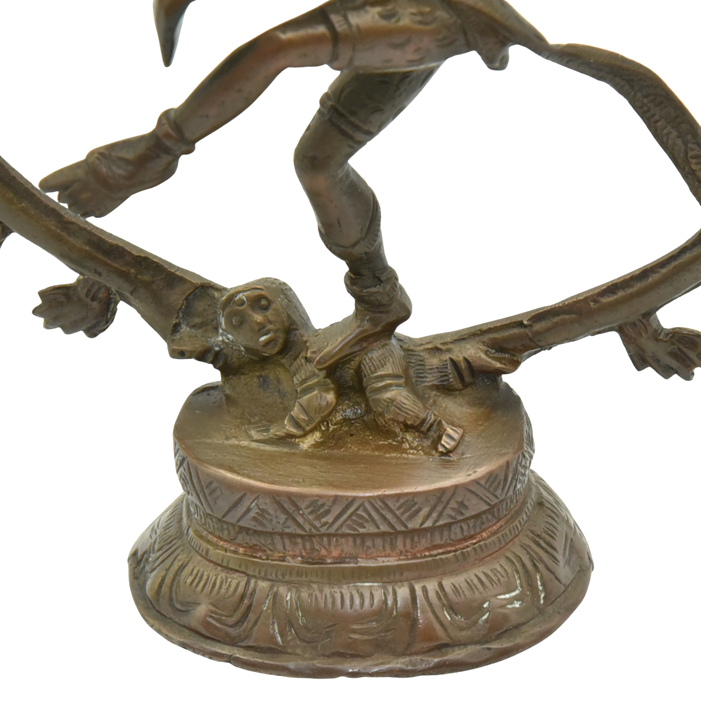 Bronze statue of Shiva Nataraja front view. close up feet.png