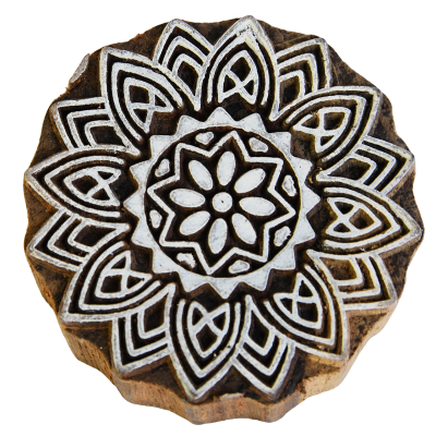 Intricate Hand-Carved Wooden Printing Blocks