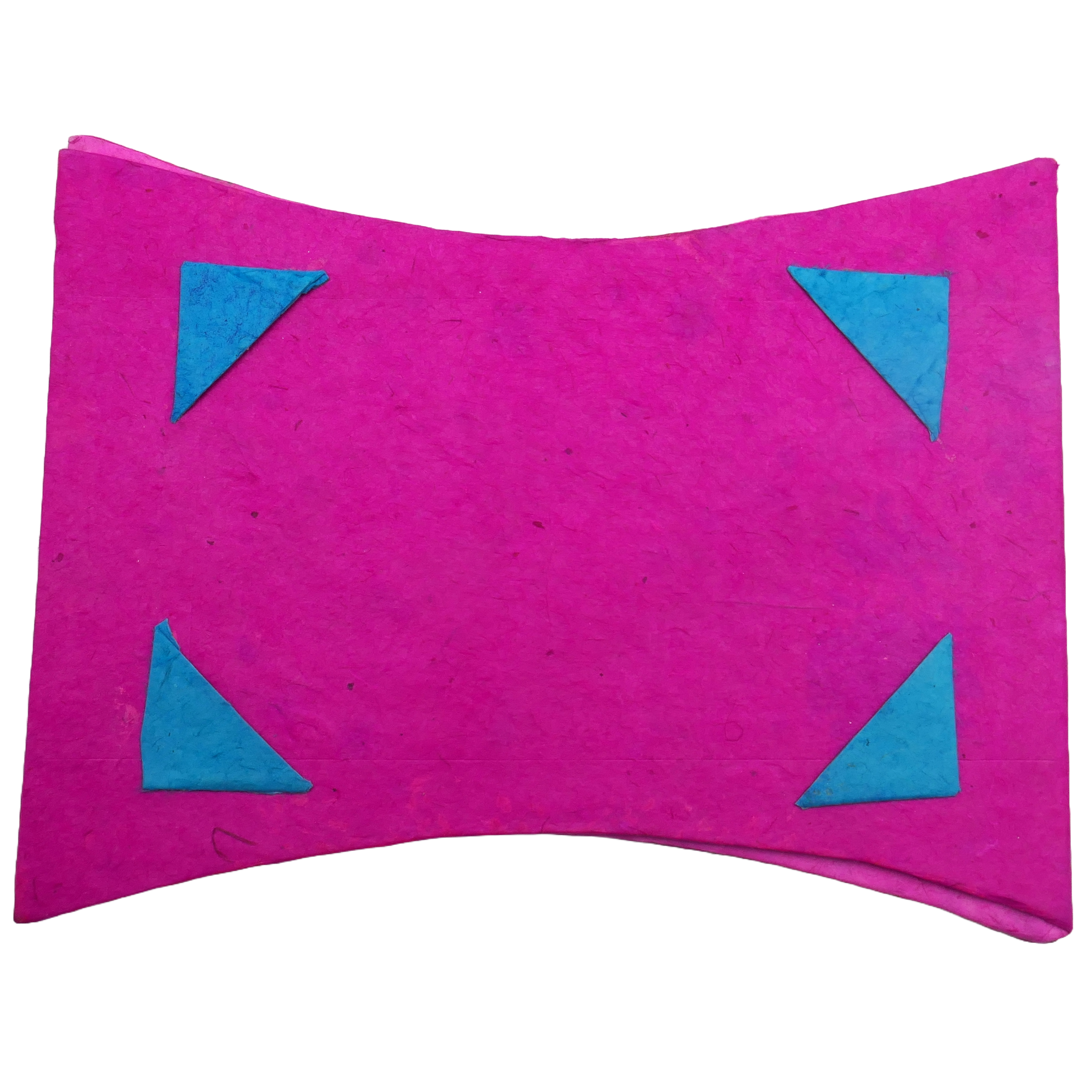 Lokta handmade paper double photo frame pink