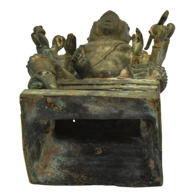 Base bottom view of a antique bronze statue of Brahma.png