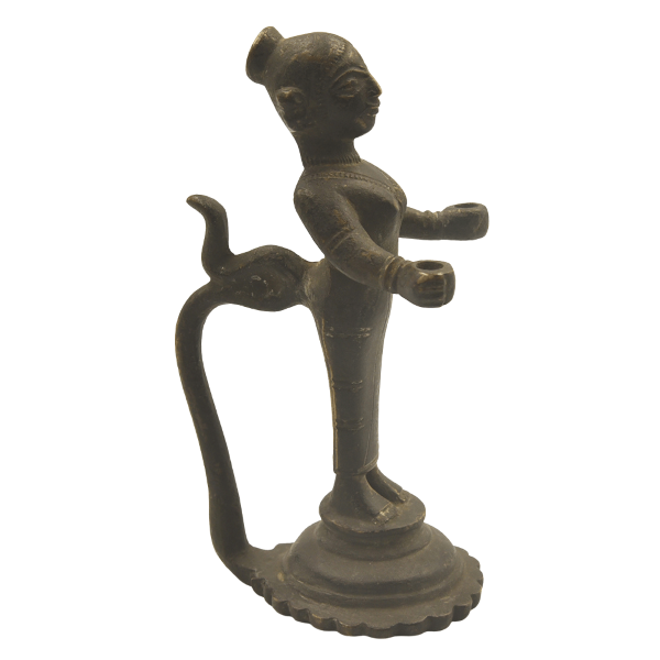 Parvati antique ritual temple incense holder looking east
