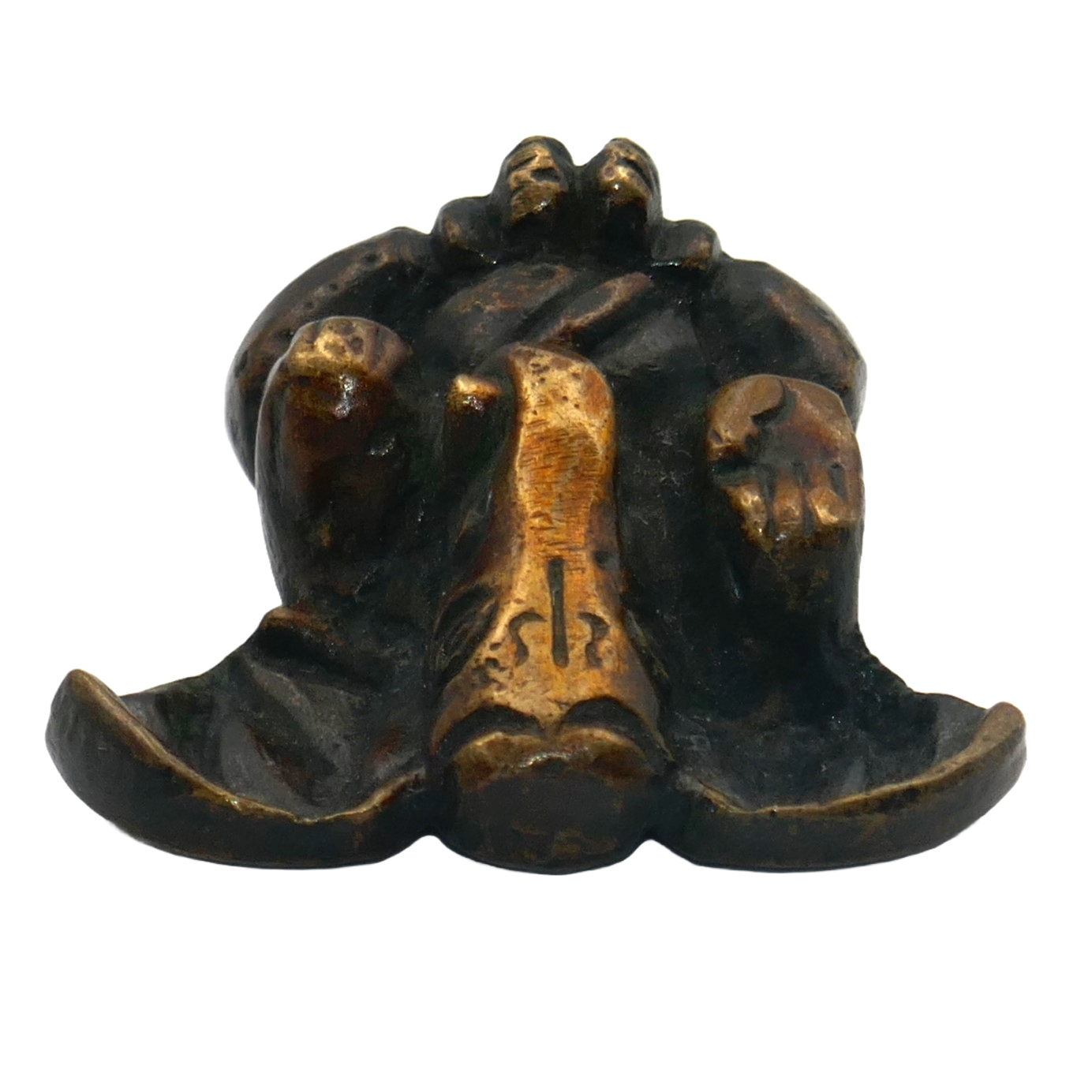 Mini Indian cast brass Ganesh.