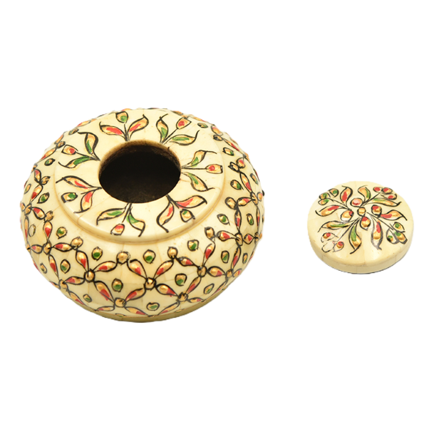 Camel bone antique opium pot