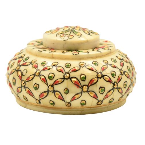 Camel bone antique opium pot