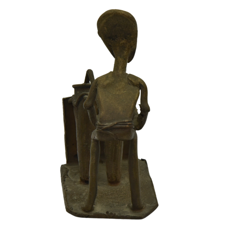 Antique Ashanti bronze gold weight north view back of.png