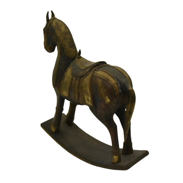 Rajasthani wooden Marwari horse looking north west.png