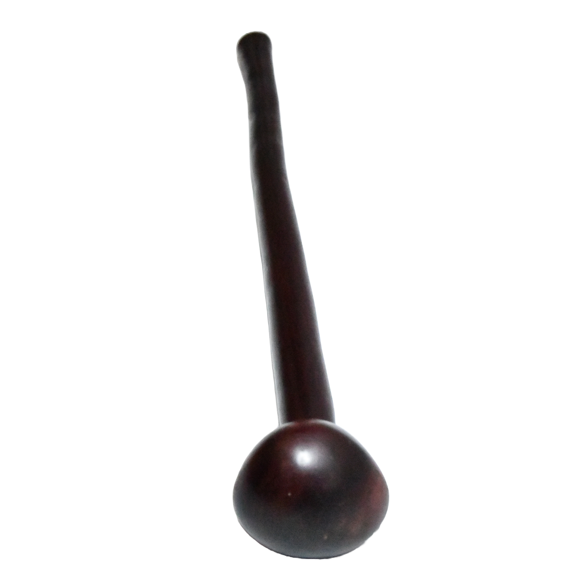 Zulu knobkerrie, a traditional wooden club with a carved knob at one end