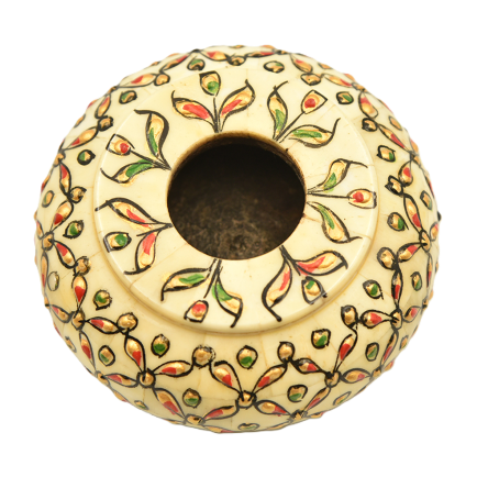Camel bone antique opium pot