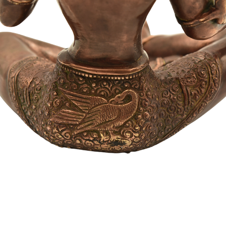 Hand-cast brass Nepalese Green Tara statue