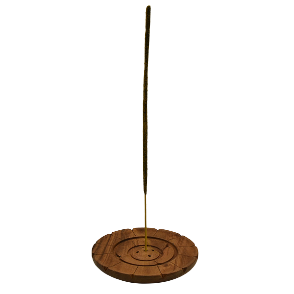 Wooden lotus flower incense holder