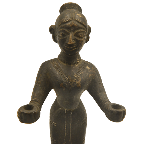 Parvati antique ritual temple incense holder close up