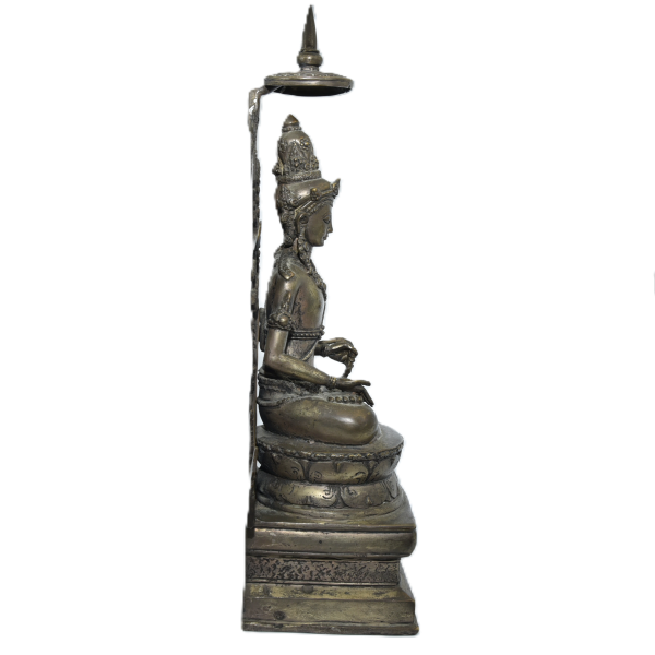 Chenrezig (Avalokiteshvara) Brass Statue looking right ..png