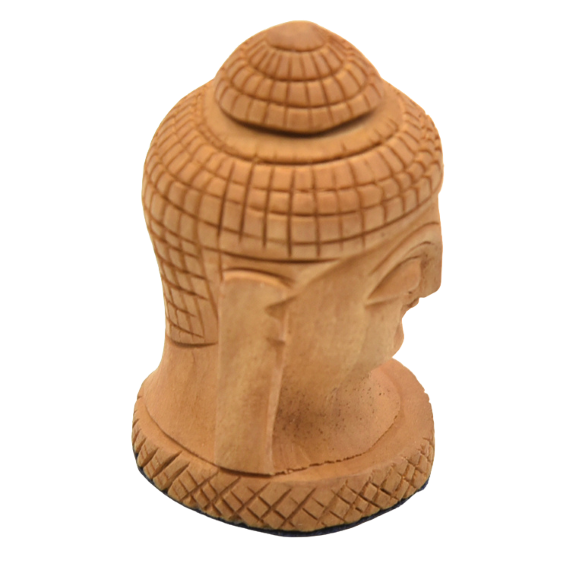 Wooden small Buddha head carving