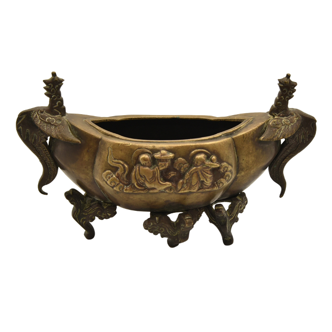 Antique 19th Century Chinese Bronze Censer