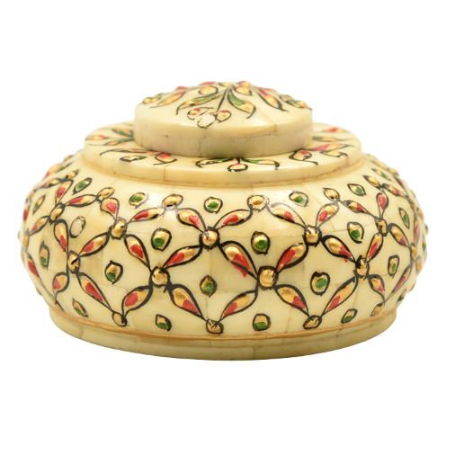 Camel bone antique opium pot