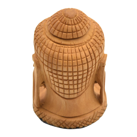 Wooden small Buddha head carving