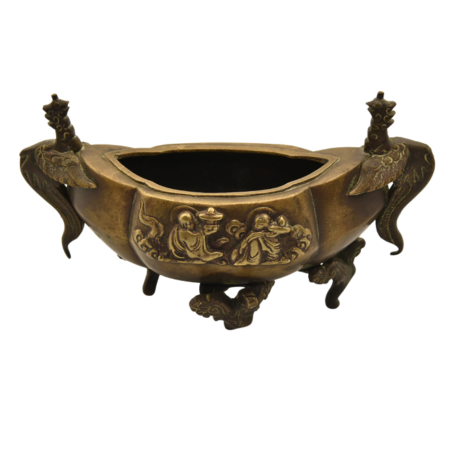 Antique 19th Century Chinese Bronze Censer