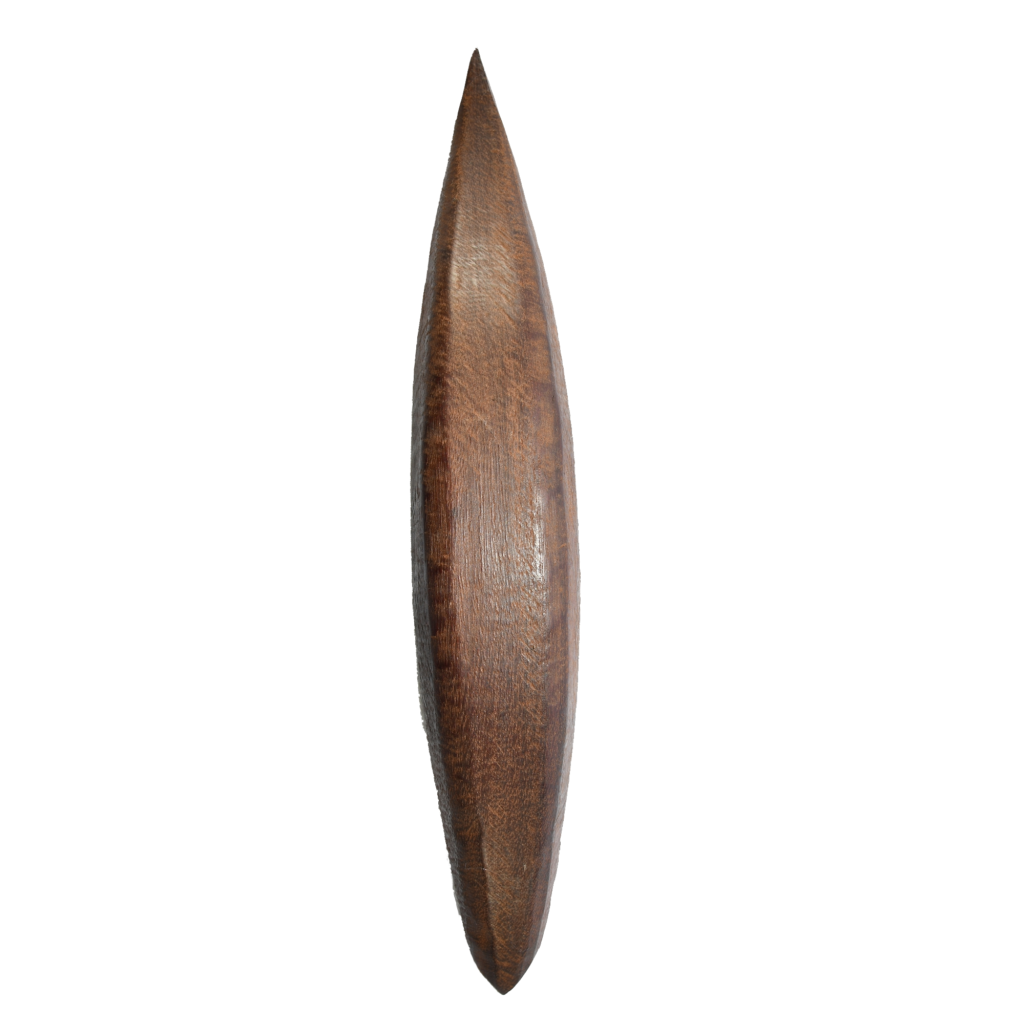 antique, hand-carved wooden model canoe from Sierra Leone