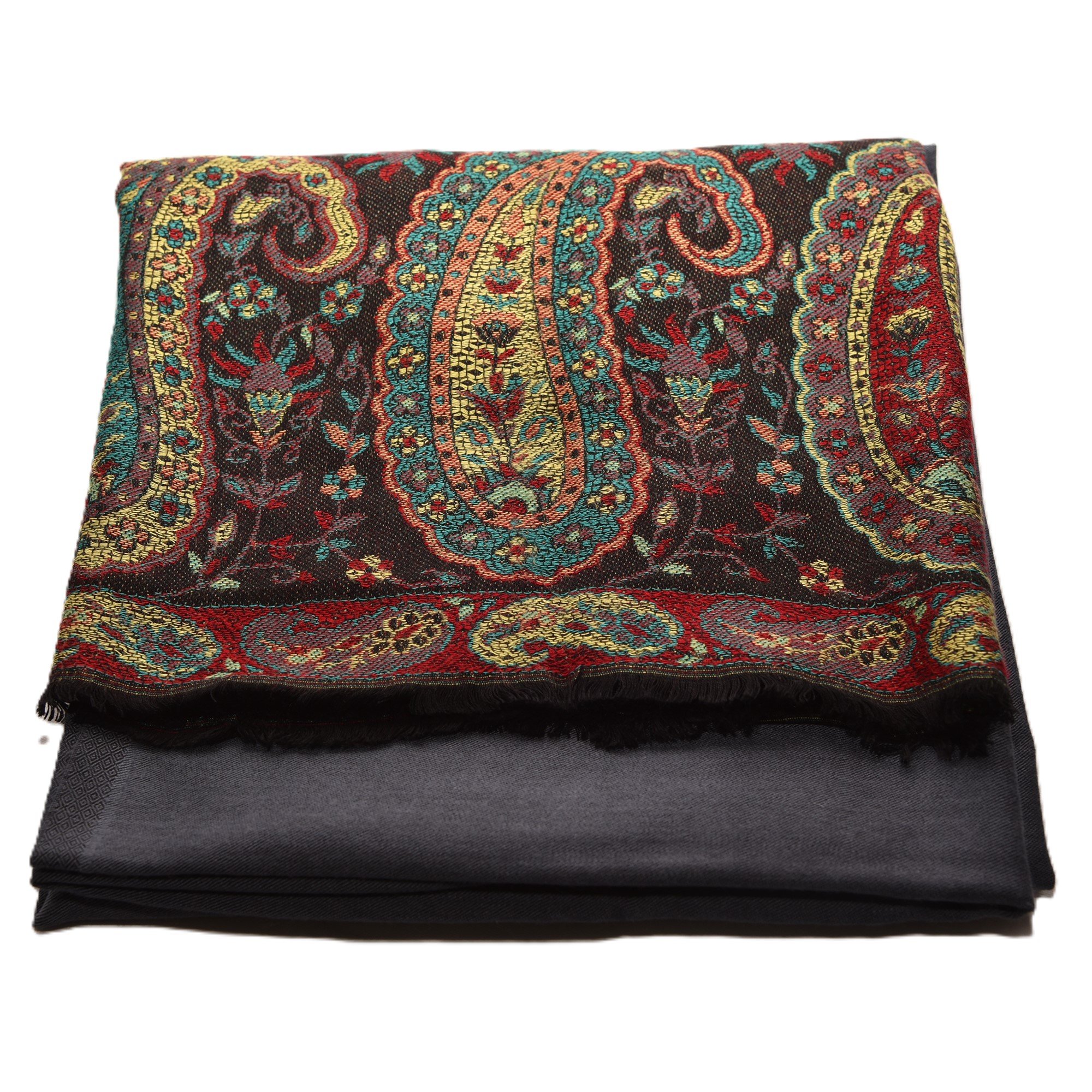 Varanasi handwoven cotton silk blend shawl