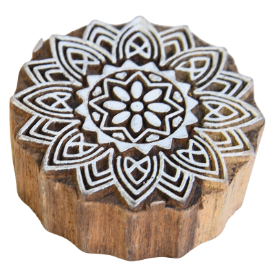 Intricate Hand-Carved Wooden Printing Blocks