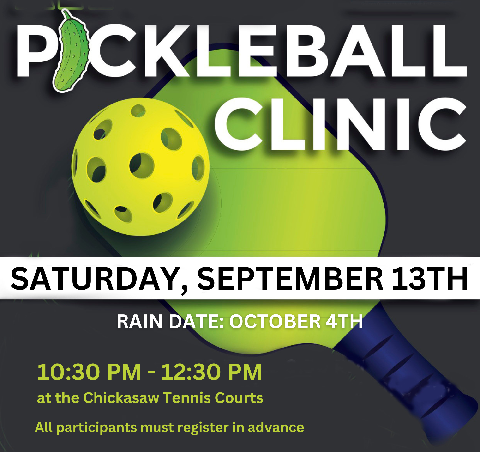 Pickleball Clinic - Beginners
