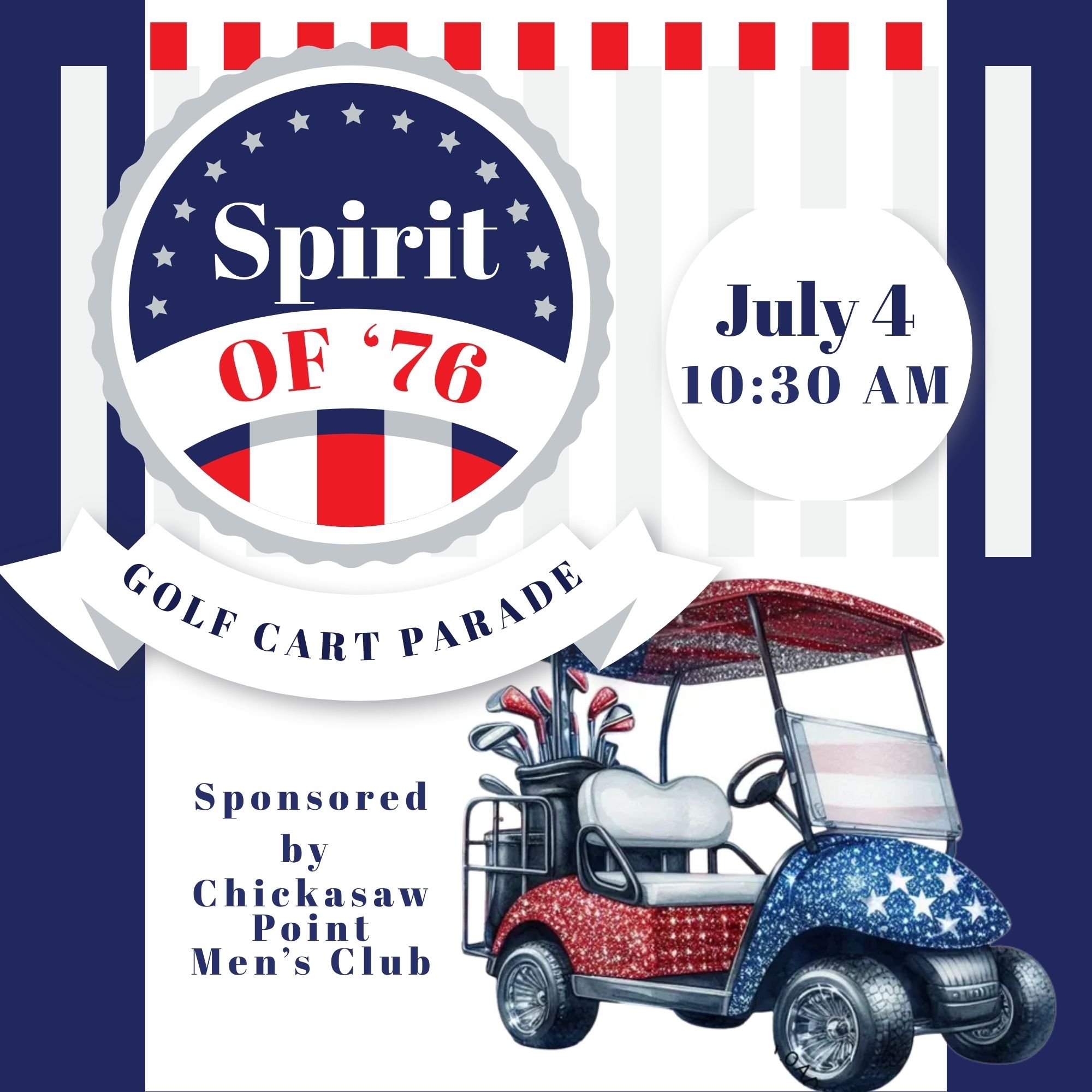 Spirit of 76 Golf Cart Parade