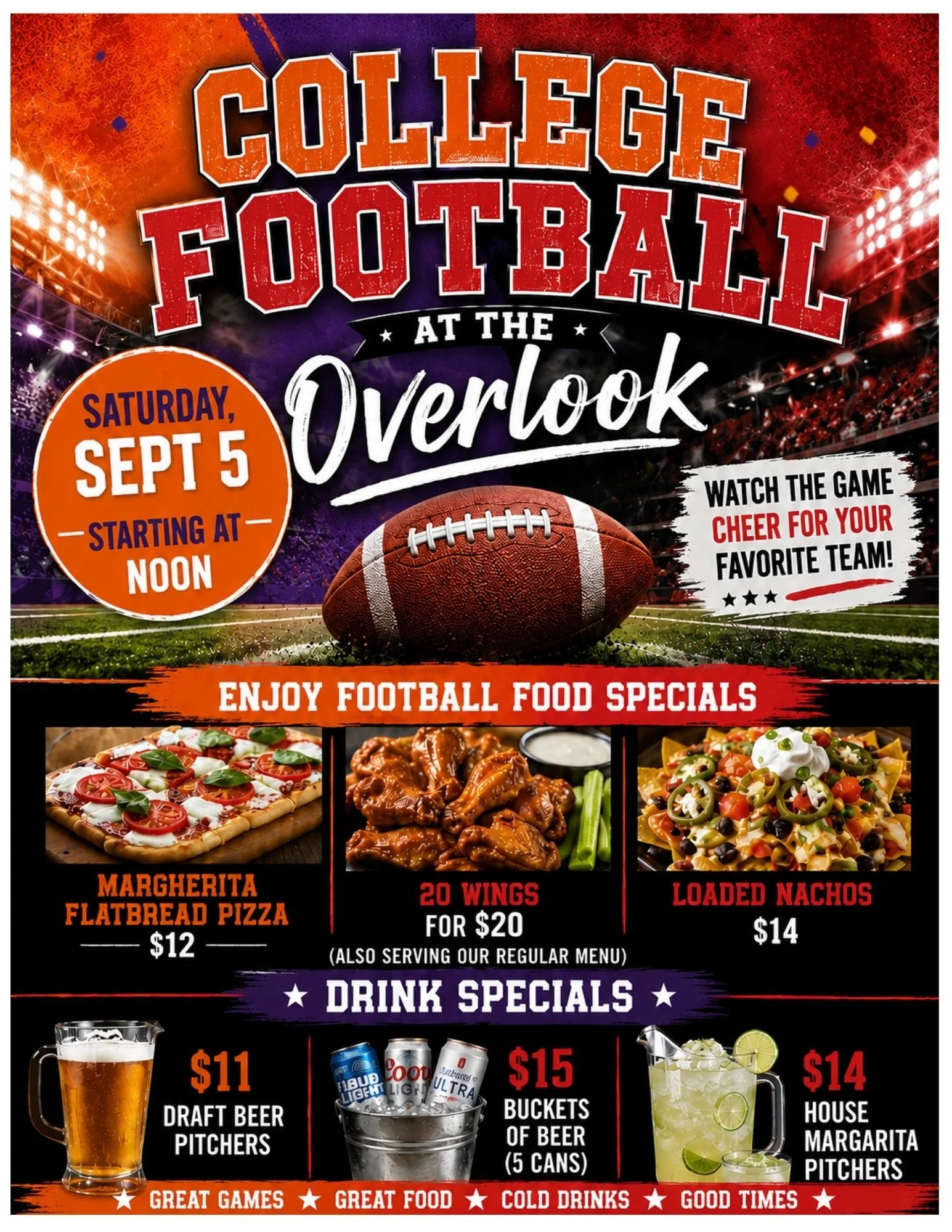 College Football at The Overlook