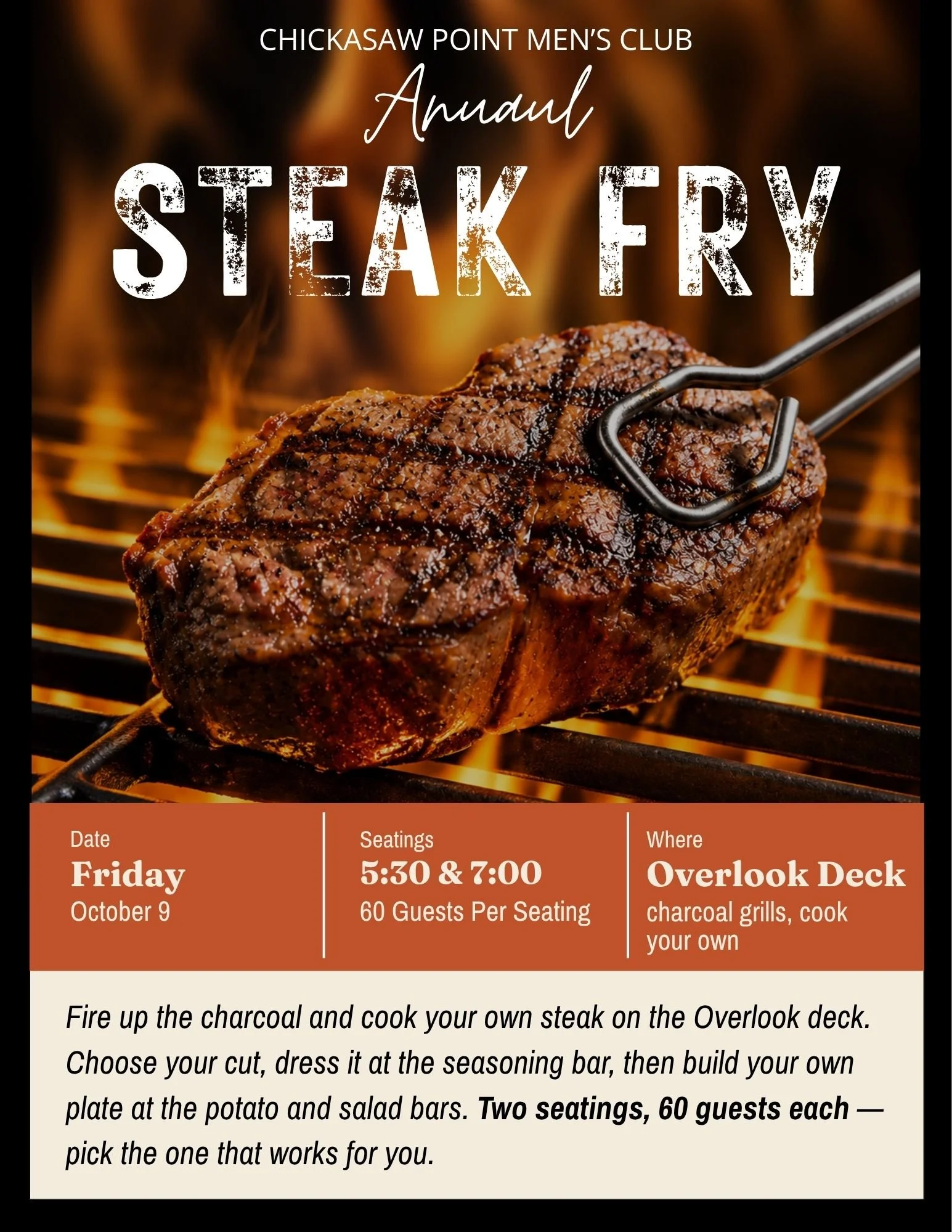 Men's Club Steak Fry