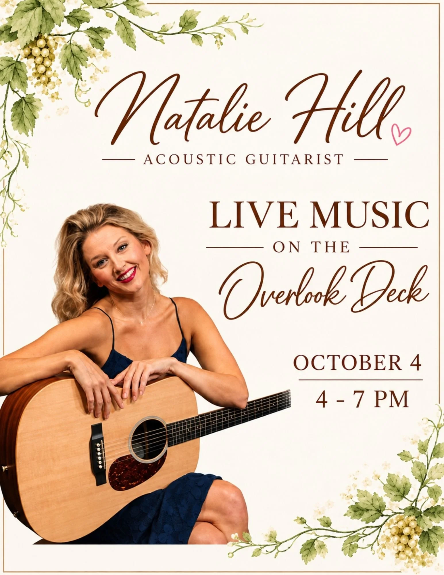 Natalie Hill Live on the Overlook Deck