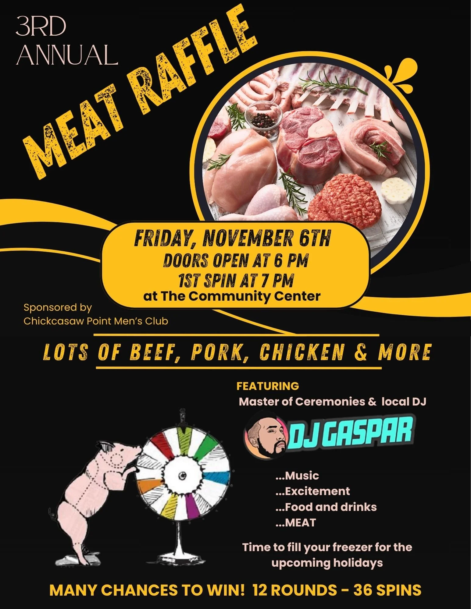 3rd Annual Meat Raffle