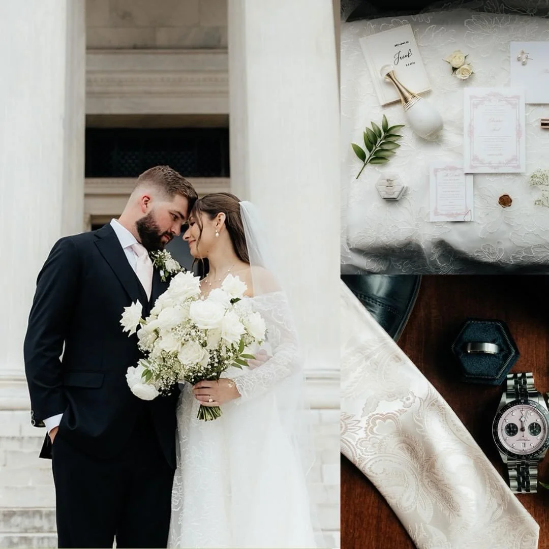 09.06.25 C&amp;J🤍

Still not over this perfect day with Christina &amp; Jacob! Guests were greeted with champagne as they made their way into the ceremony, which was so intentional and filled with love.

The ballroom was absolutely stunning with whi