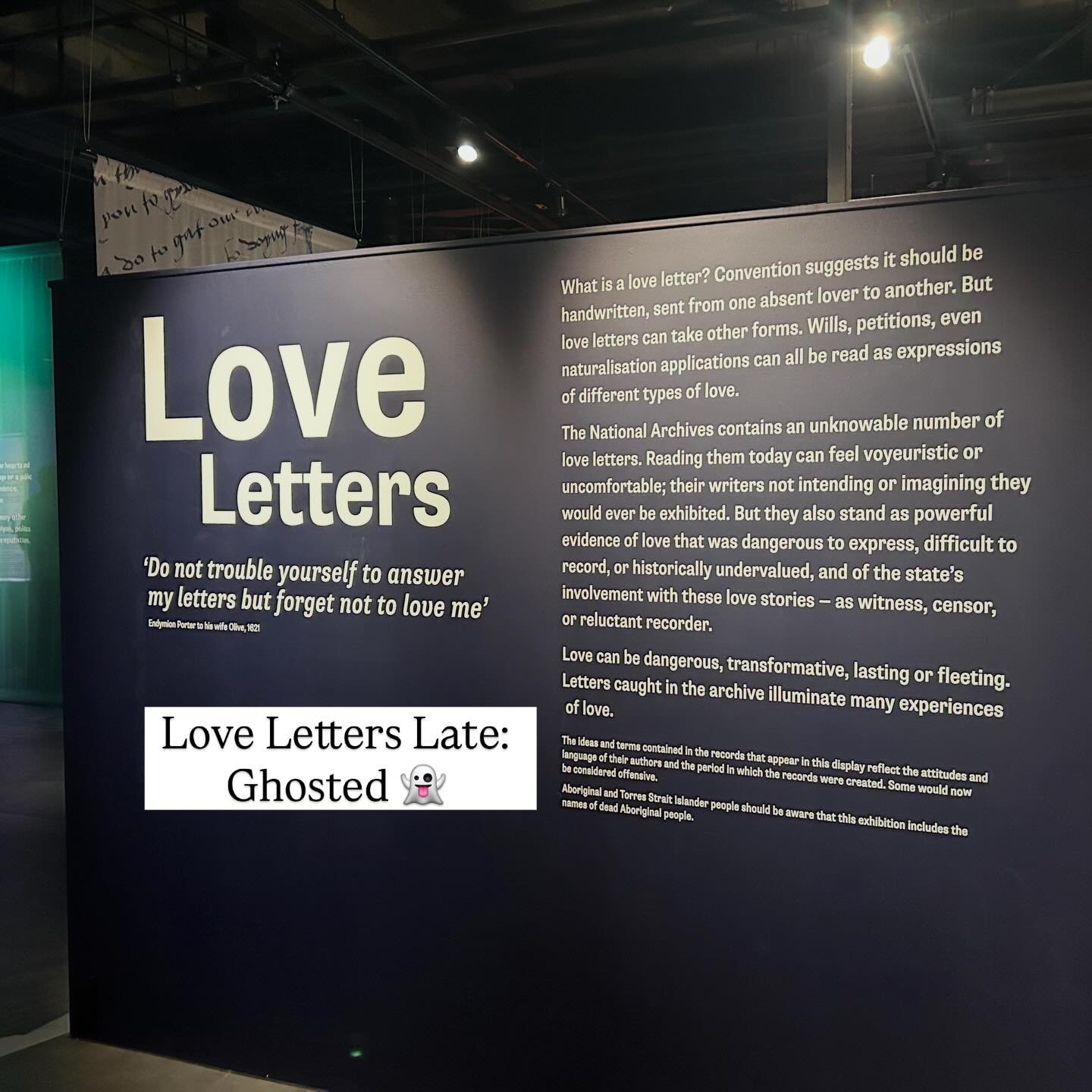 A fun filled evening at Love Letters Late: Ghosted, inspired by the @nationalarchivesuk&rsquo;s new exhibition Love Letters ❤️ Congrats to the brilliant curators, events and exhibitions team, and everyone involved! And brilliantly hosted by @hrhaphro