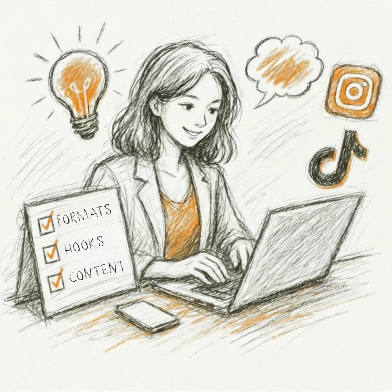 Illustratie van social event strategy voor brand events, met focus op contentformats, hooks, contentmomenten en een social first plan voor Instagram en TikTok