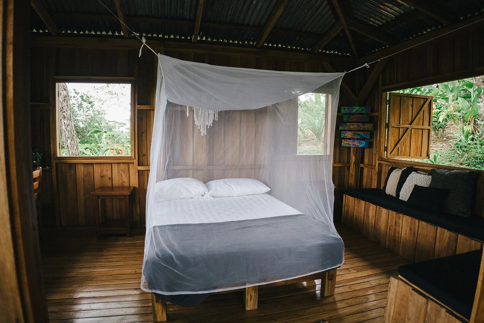 The room at Balsa Nueva raiforest retreat