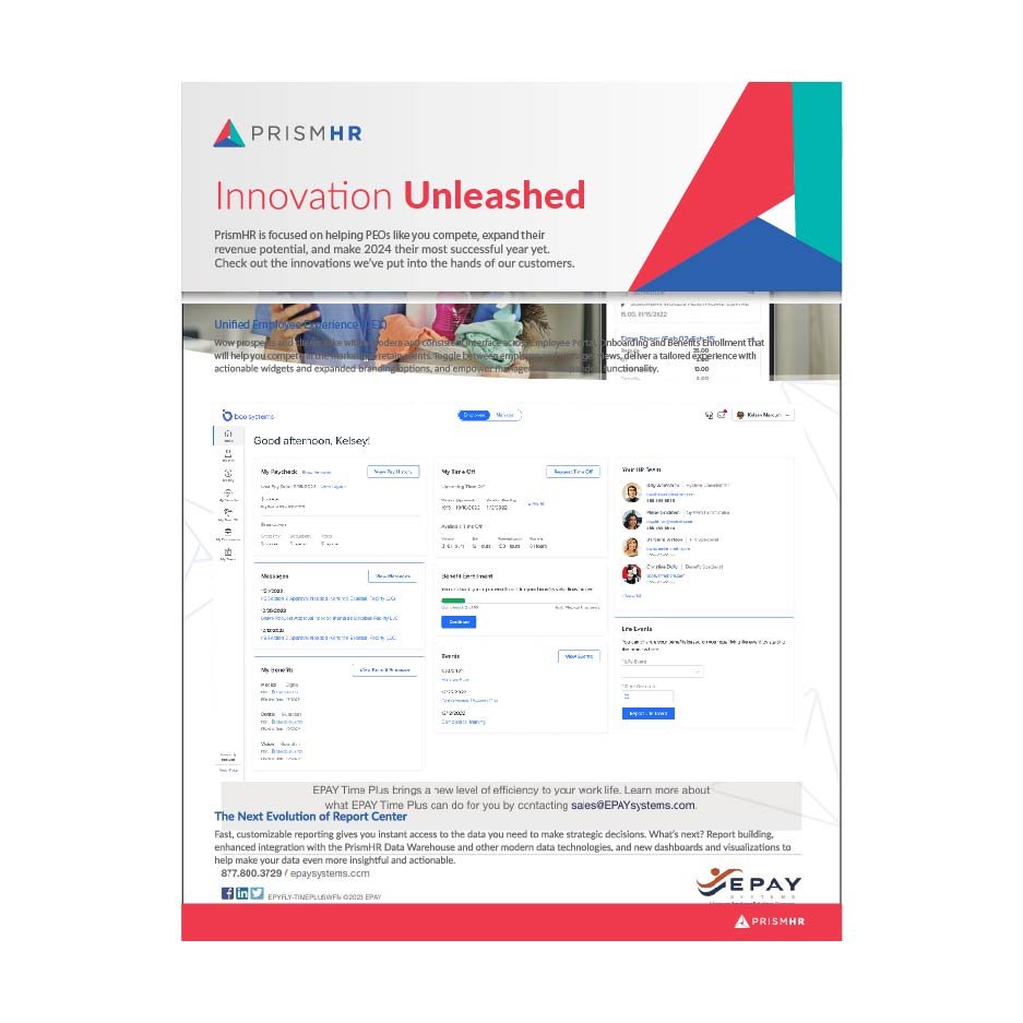 PrismHR Innovation Unleashed Sheet