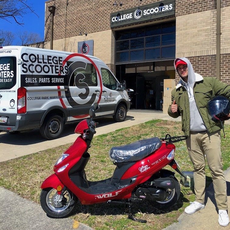 Exterior of store with our custom van