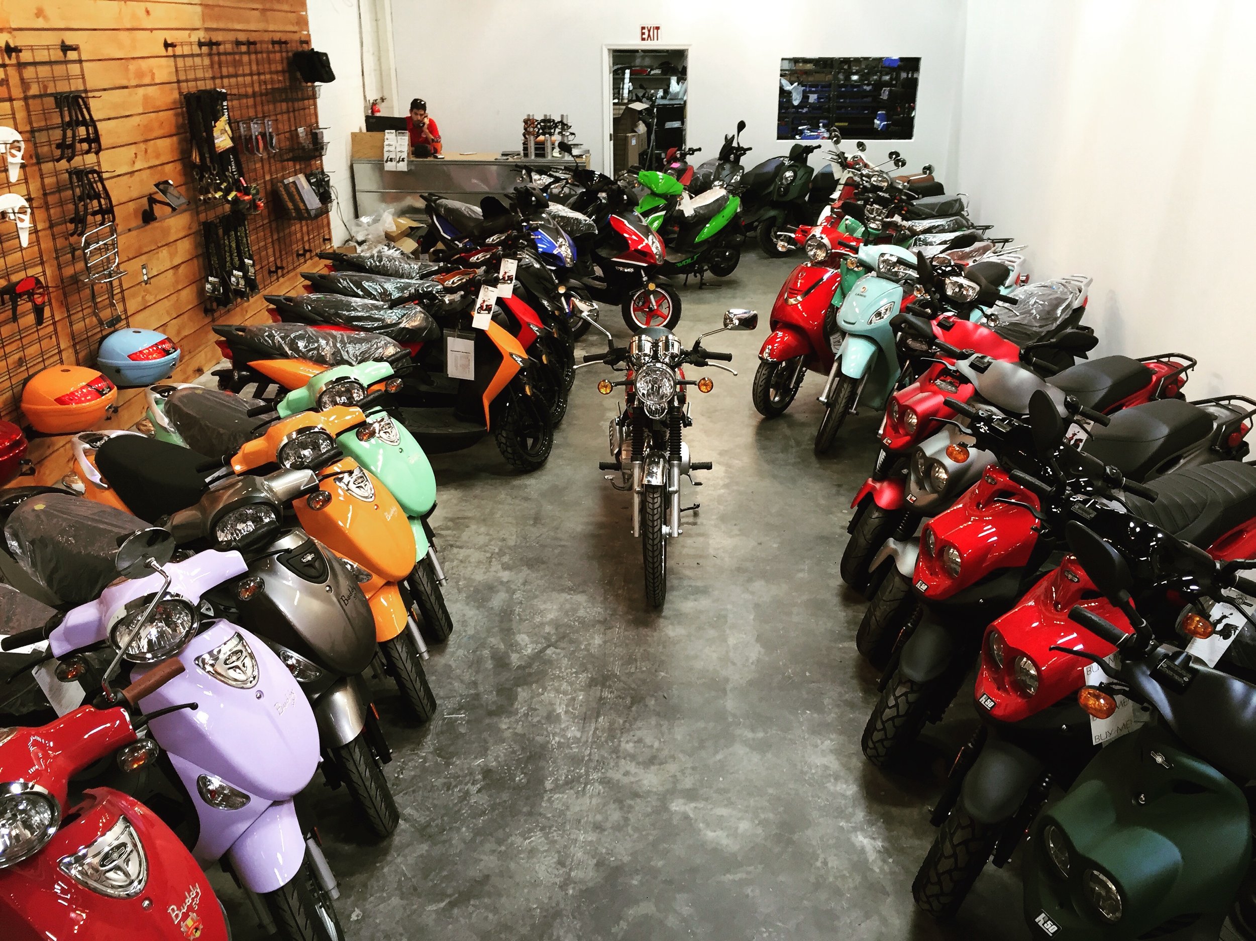 Showroom getting filled with inventory