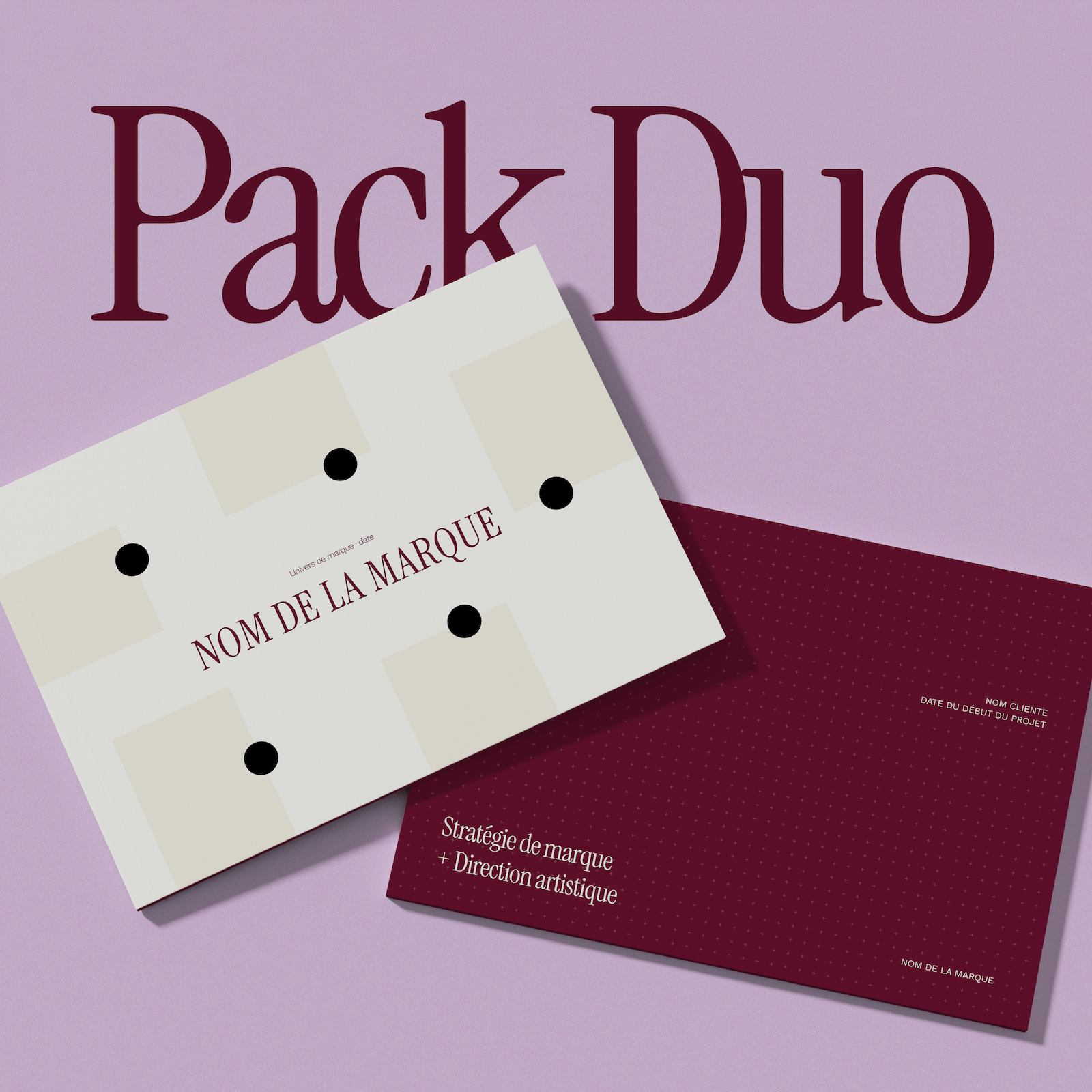 Pack Duo · Stratégie & identité visuelle