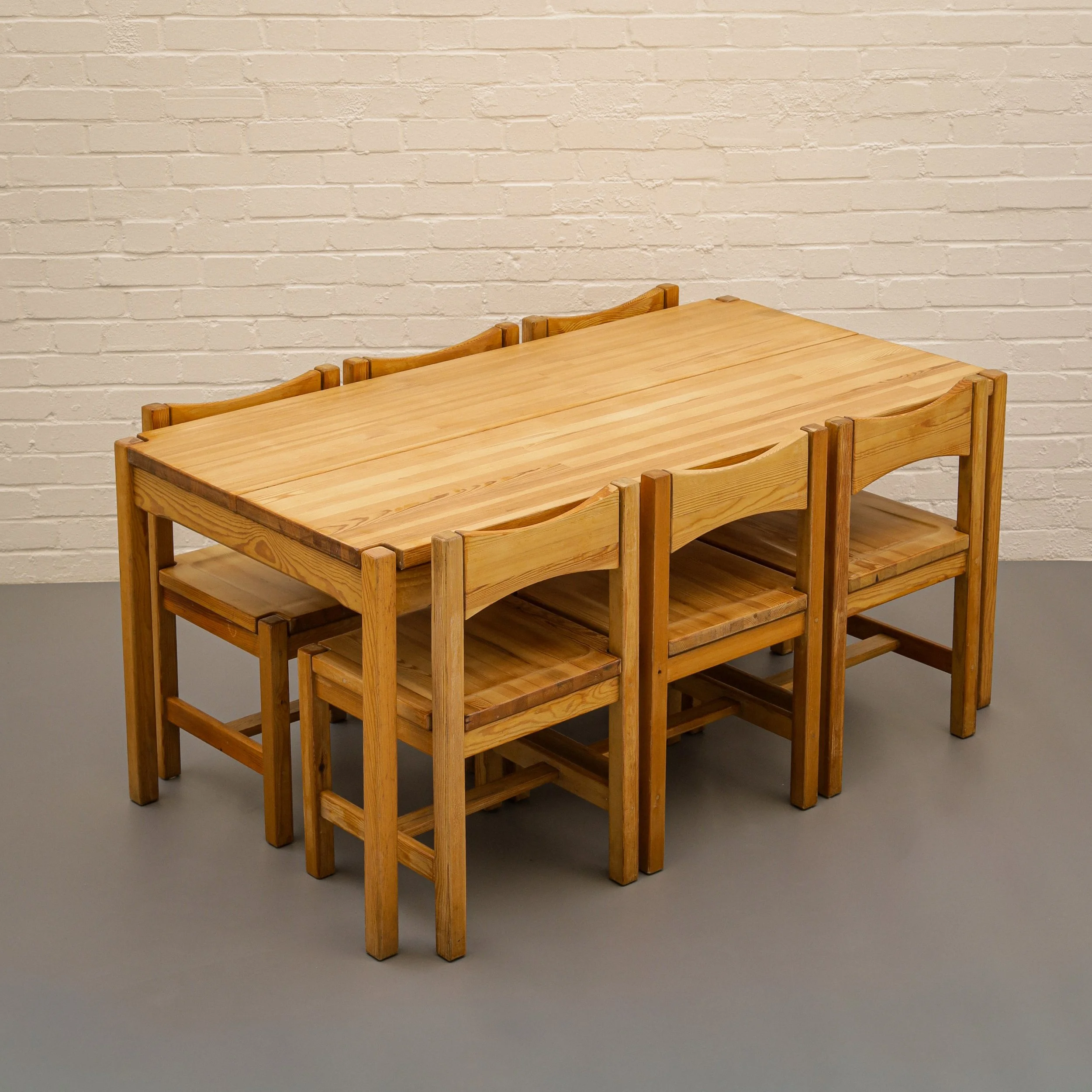 Hongisto Dining Set by Ilmari Tapiovaara for Laukaan Puu, 1960s