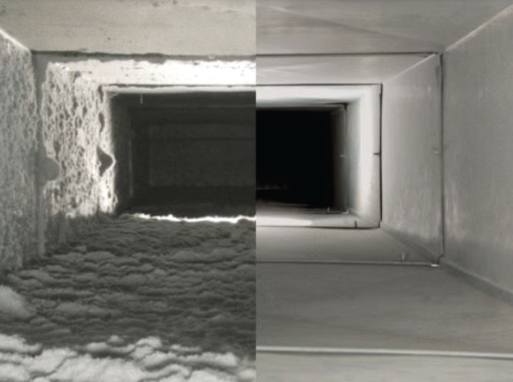 #1 Northshore Suburbs Carpet Cleaning Company Incredible before and after of dirty air duct.