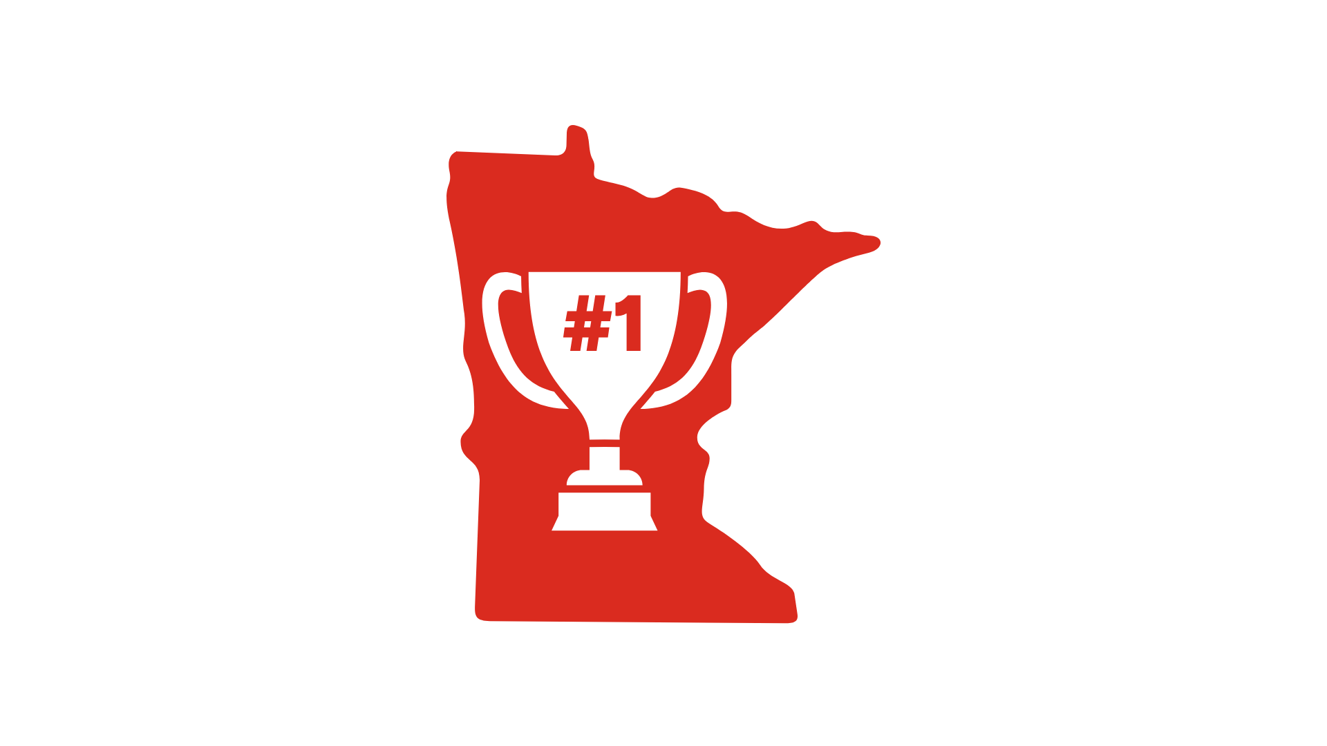 Red star with TOP 5 in white letters for top 5 school districts in mn