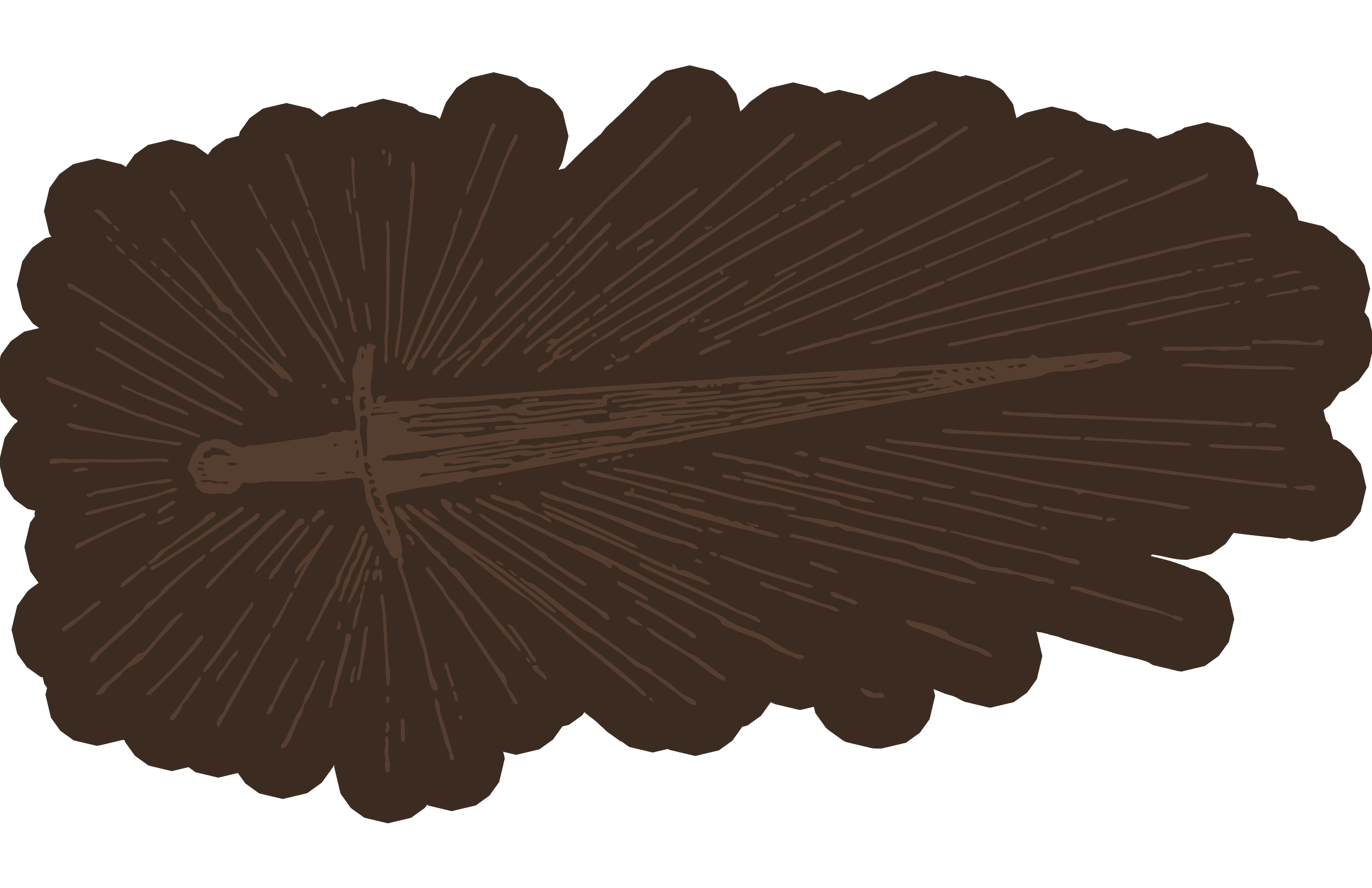 A detailed illustration of a sword, illustrated in linework and with exclamatory marks extending outwards.